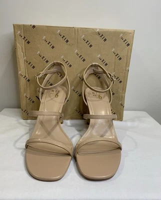 Mix No. 6 С ремешками каблуки новый голая 10 Вт широкий патент сандалии обувь хорошее состояние - Изображение 1 из 4