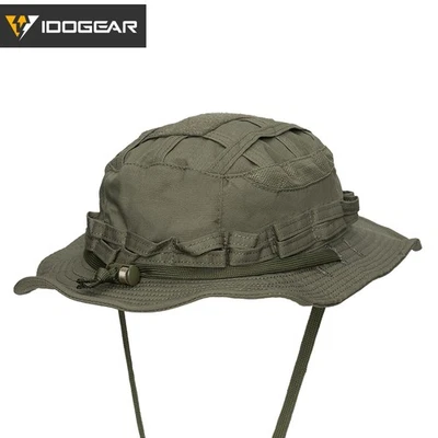 IDOGEAR Tactical Boonie Hat Jungle Sun Hats Breathable Wide Brim Cap Hunting BK - image 1 of 4
