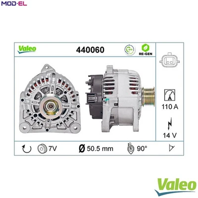 ALTERNATOR 440060 FOR RENAULT SCENIC/GRAND/II MEGANE/Sport/Tourer/Grandtour 2.0L - Image 1 of 4