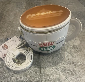 NWT Loungefly FRIENDS Central Perk Crossbody Coffee Mug Cup Bag Purse (Rare) - Picture 1 of 5