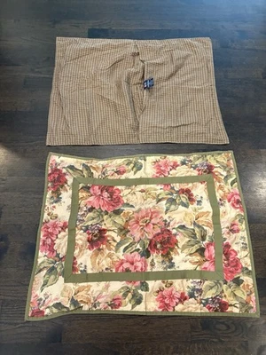 Juego de 2 fundas de almohada estándar de algodón floral Chaps Ralph Lauren Rosemont usadas en excelente estado Foto 1 de 3