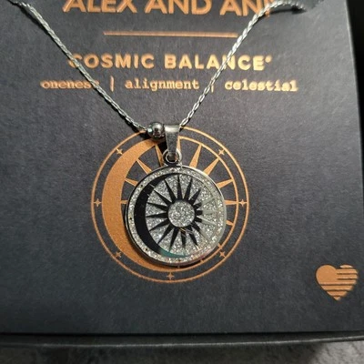Collar colgante expandible Alex & Ani Cosmic Balance para mujer NUEVO.  Foto 1 de 4