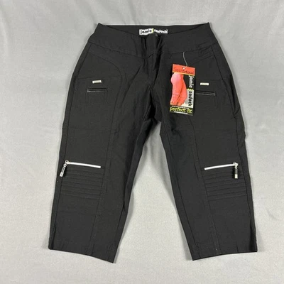 Pantalones de golf Jamie Sadock para mujer ajuste perfecto 0 negro rayón nailon spandex precio de venta sugerido por el fabricante 115 USD Foto 1 de 4