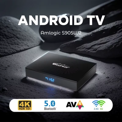 W2 TV Box Android 14 KW2 Amlogic S905W2 Support 4K AV1 2.4&5G Wifi BT Media Play - Image 1 of 4