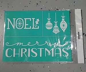Chalk Couture "Christmas Greetings" Transfer Stencil Size B 8x11 New Reusable - Picture 1 of 3