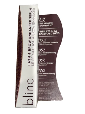 Blinc Lash and Brow Enhancer Serum Longer Thicker Lashes Cruelty Free 0.12 Oz - Image 1 of 3
