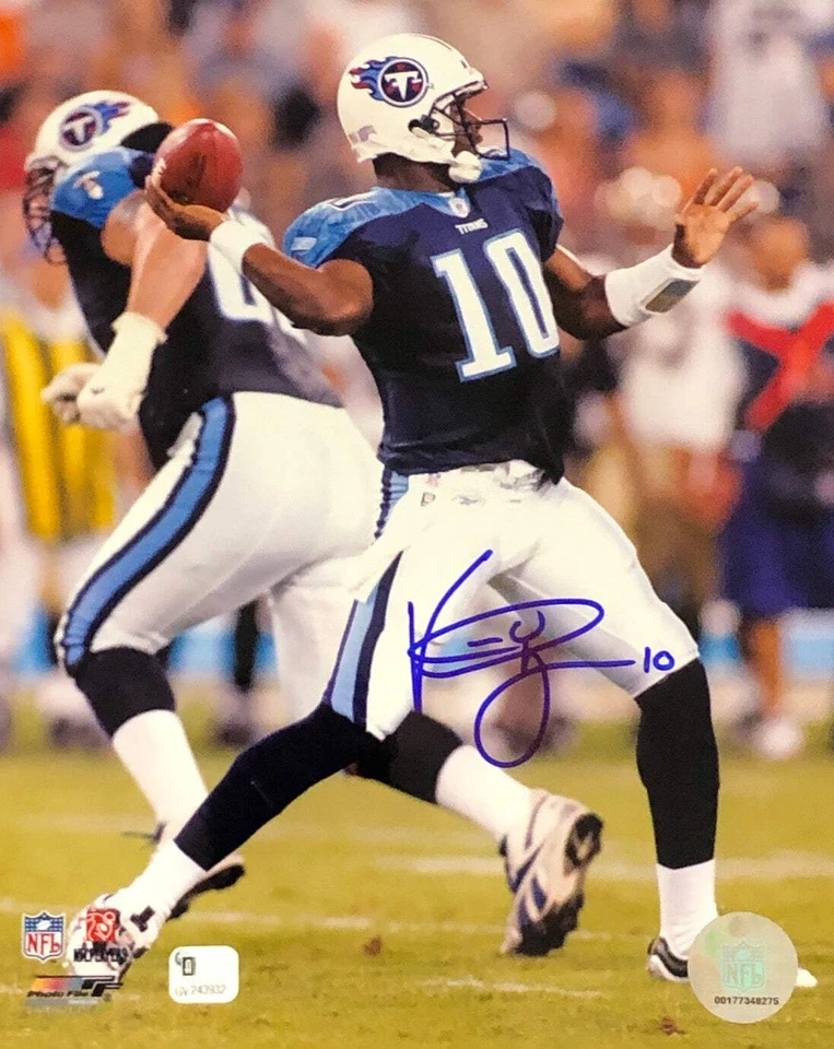 Foto autografiada de Vince Young de 8x10 Foto 1 de 1