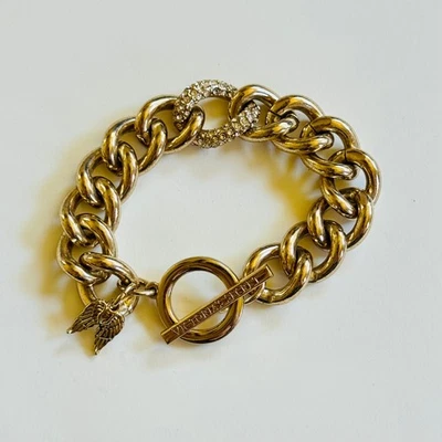 Pulsera Victoria's Secret con enchapada en oro gruesa de diseñador Y2k Foto 1 de 4