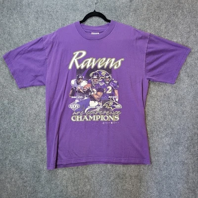 Camiseta De Colección 2001 Baltimore Ravens Sport Attack XL Púrpura Campeones de la AFC Foto 1 de 4