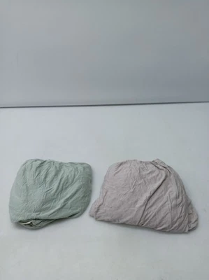 2er-Pack Bio Bambus Spannbettlaken fuer Kinderbett - 97x66 Pack n Play  - Bild 1 von 4