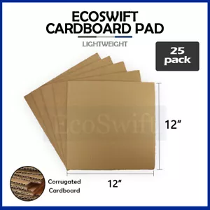 25 inserti in cartone ondulato EcoSwift 12 x 12 fogli 23 ECT 1/8" spessore - Foto 1 di 6