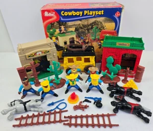 Cowboy Wild West Portable Playset 23888 Redbox - Picture 1 of 14