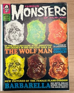 Famous Monsters Of Filmland 51 Wolfman Cover Barbarella 1968 Warren F+/VF- - Picture 1 of 2