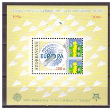 0906 Azerbaijan 2006 50 year Europa Europe Cept S/S Mnh