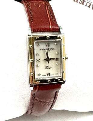 Raymond Weil  Tango Women's Diamond Watch in Excellent Condition Model 5971 .. - image 1 of 4