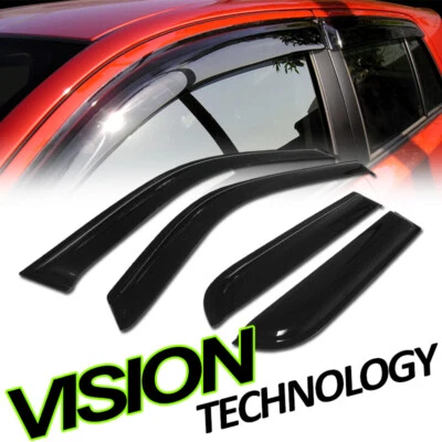 For 01-12 Escape/08-11 Tribute Rain/Wind Guard Smoke Tint Shade Window Visors v2 - Изображение 1 из 2