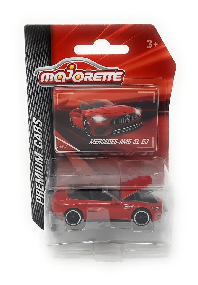 Majorette Premium Serie Mercedes Benz AMG SL 63 rosso DieCast 1/60 blister - Immagine 1 di 1