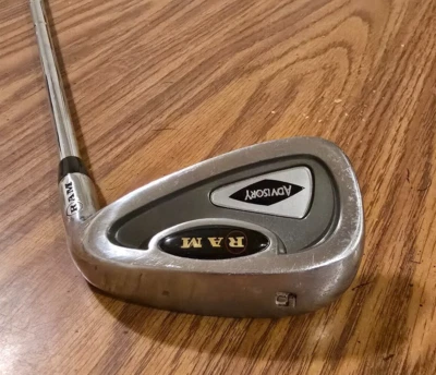 Ram Advisory Pro Gold Series 9 Iron Rt Hand 36" Steel Stiff Orig Grip Golf Club - Image 1 of 4