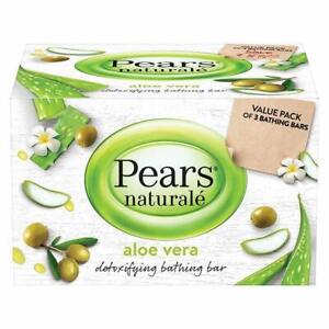 Pears Naturalé Aloe Vera Detoxifying Soap Bar, 125 g (Pack of 3)