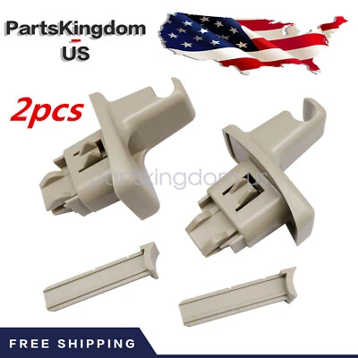 2X Fits Chevrolet Express GMC Savana 1500 2500 3500 Sun Visor Retainer Clip L&R - Image 1 of 4