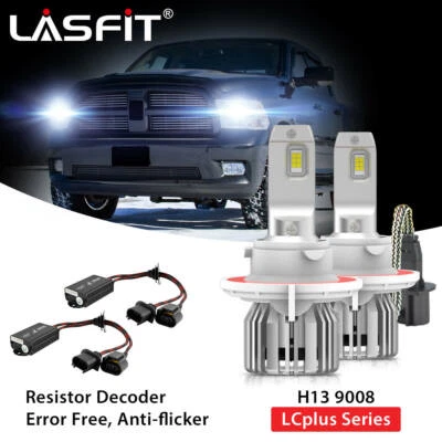 Faros LED Hi-Lo Beam H13 resistencia antiparpadeo para Dodge Ram 1500 2500 3500 Foto 1 de 4