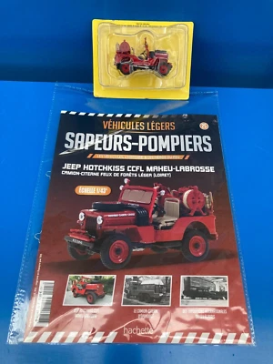 POMPIERI 1/43 N°25 JEEP HOTCHKISS CCFL MATHIEU-LABROSSE CAMION AUTO Sapeurs - Immagine 1 di 4