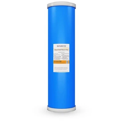 1x Max Water Whole House Mixed Bed De-Ionization Water Filter size 20" x 4.5" - Image 1 of 4
