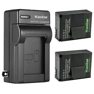 Kastar 2x Battery + Charger for GoPro Hero 3 HERO3+ AHDBT-301 AHDBT-302 Battery - Picture 1 of 4