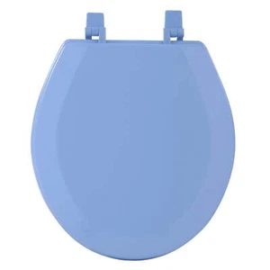 17" Standard Wood Toilet Seat, Standard, Light Blue - Picture 1 of 2