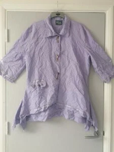 LAGENLOOK NESLAY LILAC JACKET  TUNIC TOP 14 16 18  NEW - Picture 1 of 6