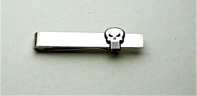 Marvel Comics Classic The Punisher Skull Tie Bar Clip New Gift Box NOS 2018 - Image 1 of 4
