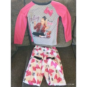 Jojo Siwa Girls Bling It On Santa Pajamas Christmas Holiday Sleep Set Sz 7/8 - Picture 1 of 4