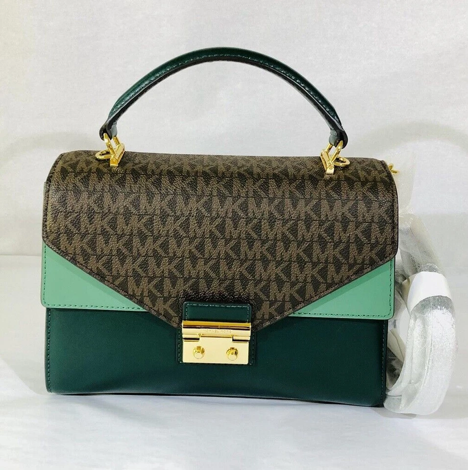 Сумка Michael Kors средняя коричневая зеленая - Изображение 1 из 1