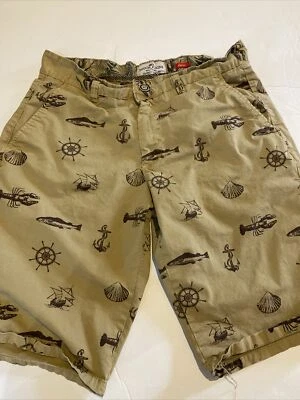 Ditch Plains by Ricky Singh Men's Size 32 Flat Front Short Chino Stretch Fishing - Image 1 of 3