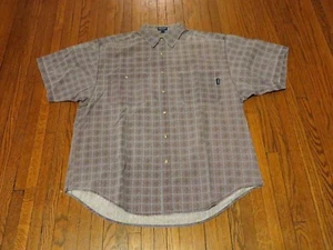 VTG 90's Guess Jeans USA Floral Light Blue Short Sleeve Shirt sz XL - Picture 1 of 4