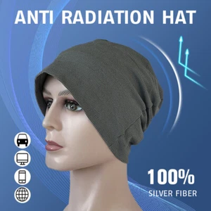 Unisex Anti Radiation Beanie Cap EMF Protection Hat Block Wifi 5G Microwave RF - Picture 1 of 14