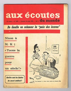 *** Aux écoutes du monde *** n° 1827 (24/07/1959) - De Gaulle / Nixon à M. K - Imagen 1 de 2