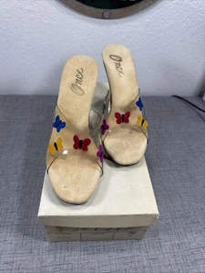 Tacones Multi Gamuza Vintage Onex Talla 7 Estilo Miel - Imagen 1 de 11