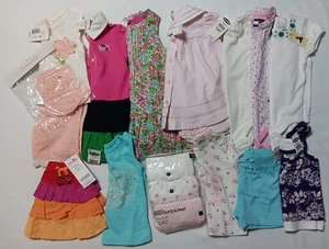 Girls 6-12 Months 17-Pc Spring/Summer Clothing Lot Gap Gymboree Hilfiger NOS NWT - Picture 1 of 15