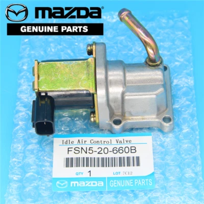 Válvula de control de aire de ralentí de 2 pines IACV FSN52-660B apta para Mazda 626 Protege 1998-03 Foto 1 de 4