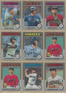 2024 TOPPS HERITAGE CHROME SILVER REFRACTOR PARALLEL /375 - PICK ANY YOU WANT - Picture 1 of 22