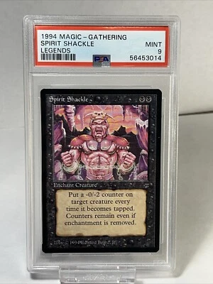 Magic The Gathering Legends Spirit Shackle PSA 9 - Image 1 of 4