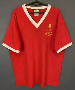 RETRO REPLICA MEN'S LIVERPOOL 1977/1978 HOME SOCCER FOOTBALL SHIRT JERSEY SIZE L - Picture 1 of 10