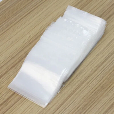 100 pièces sacs en plastique auto-adhésifs sacs en film sacs en plastique sac transparent - Photo 1/4