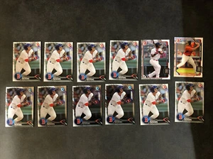 (12) Lotto ROOKIE CARD 2015 2016 Rafael Devers Bowman & Chrome - Boston Red Sox - Foto 1 di 1