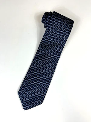 Men's Vintage Burberrys Silk Tie Geometric Abstract Made in Italy - Image 1 of 4