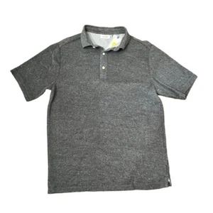NWT Rowm Men's Short Sleeve Polo Shirt Grey Medium - Picture 1 of 9