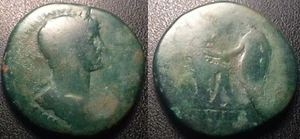 Hadrien -Sestertius- "Adventvs AVG "118 Después Jc , Roma Raro! Rrs #3571 - Picture 1 of 1