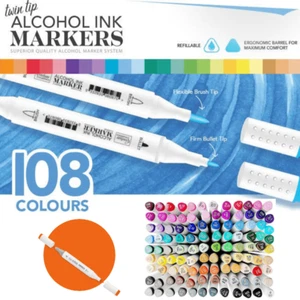 Couture Creations Twin Tip Alcohol Ink Marker CHOOSE from 108 COLOURS - Picture 1 of 545