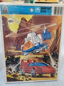 Rompecabezas de colección Go Bots 1985 sellado bandeja marco Tonka dorado 4498B - Imagen 1 de 2